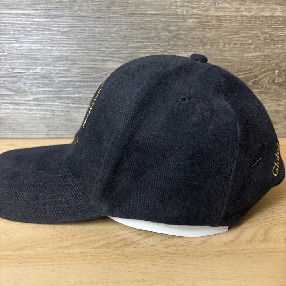 Prudential Hat Cap Strap Back Black Logo Outdoors Adjustable Mens